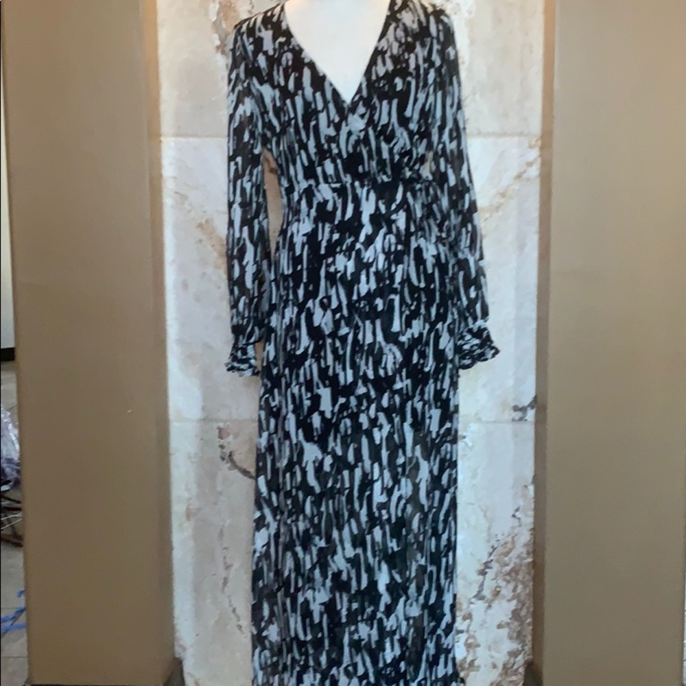 Long wrap dress